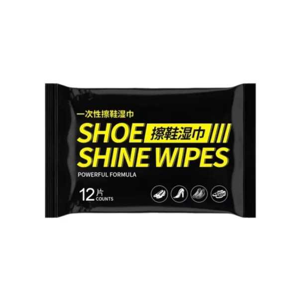 Wegwerpsneakerspoetsdoekjes 12 stuks Vochtige doekjes voor witte schoenen Snelle vlekverwijdering Schoenverzorging Draagbare verpakking 1
