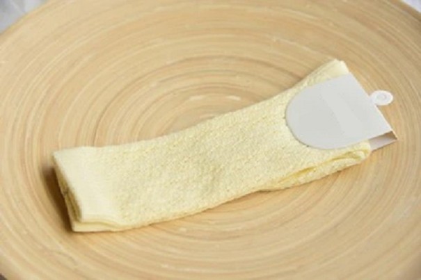 Weiche Socken für Mädchen gelb 0-2 Jahre