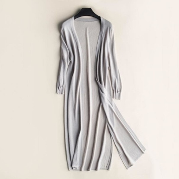 Weicher Damen-Cardigan grau M