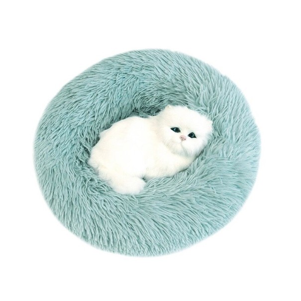Weiches Bett für Katzen und kleine Hunde türkis 50 cm