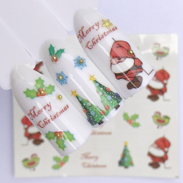 Weihnachtliche Nagelsticker 11