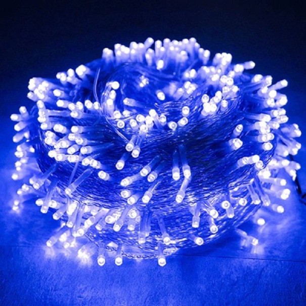 Weihnachts-LED-Kette 20 m blau