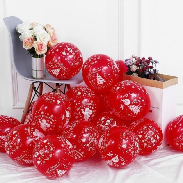 Weihnachtsballons 30 Stk rot