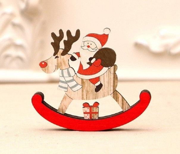 Weihnachtsdekoration schaukelndes Rentier S 1