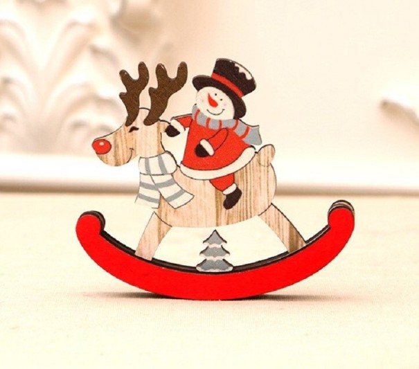 Weihnachtsdekoration schaukelndes Rentier S 2