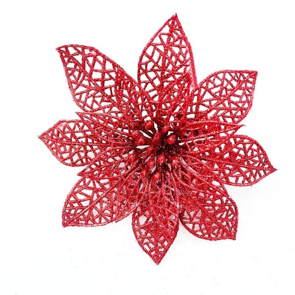 Weihnachtsdekorative Blume rot