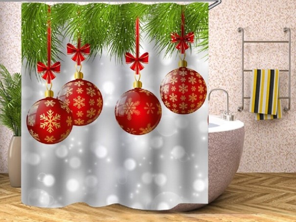 Weihnachtsduschvorhang C52 XL 10