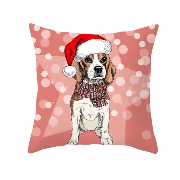 Weihnachtskissenbezug Hund 16
