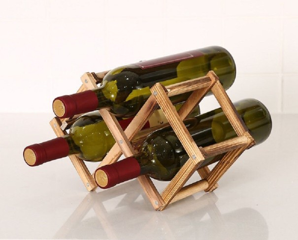 Weinregal aus Holz C75 S 2