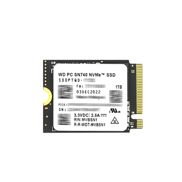 Western Digital WD SN740 1TB SSD M.2 2230 PCIe 4.0 Gen4 X4 NVMe Meghajtó Steam Deck Microsoft Surface ProX Notebook Asztali számítógép 1