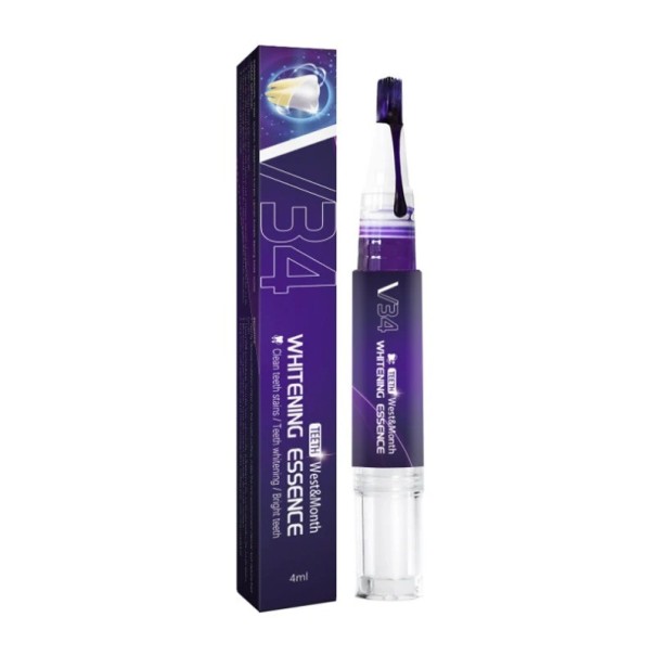 Whitening Purple Toothpaste V34 Cleansing Care for Toth Gyengéd fehérítő fogkrém mentol ízzel sárga fogszín korrekció 3 ml 1