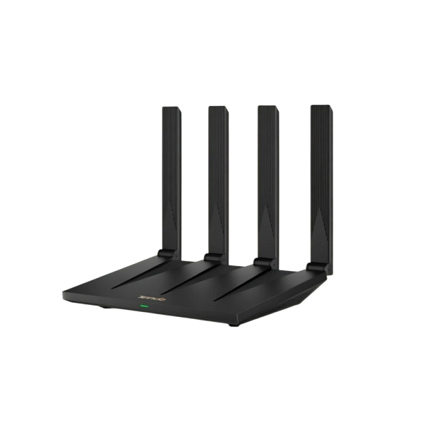 Wi-Fi 6 router Tenda AX12 Pro AX3000 dvoupásmový 2976 Mb/s 160 MHz 4x anténa 7 dBi gigabitové porty mesh VPN a NFC černý pro domácnost 1