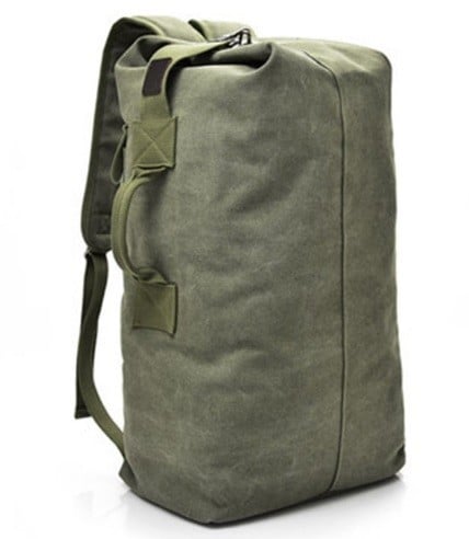 Wielofunkcyjny plecak płócienny J2020 wojskowa zieleń 45 cm x 26 cm x 20 cm