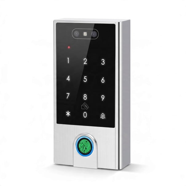 Wifi-koodilukko sormenjäljellä ja kasvojentunnistuksella Tuya 132 x 70 x 23 mm RFID 125 kHz ja 13,56 MHz Hopea Oville 1