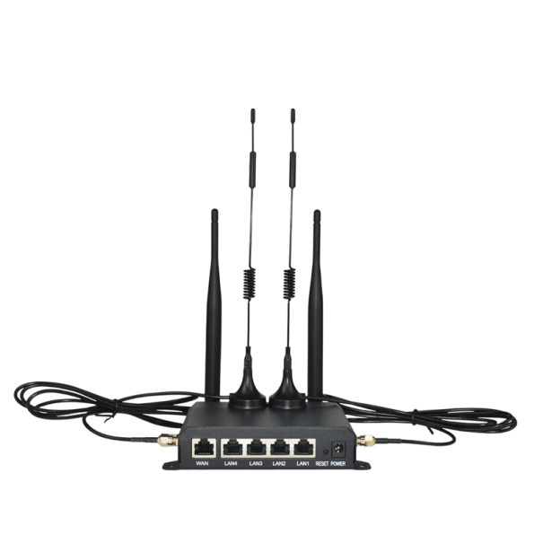 WiFi router 300 Mb/s 2,4 GHz IEEE 802.11n s WAN a LAN porty firewall QoS černý bezdrátový modem router pro domácí i podnikové připojení 1