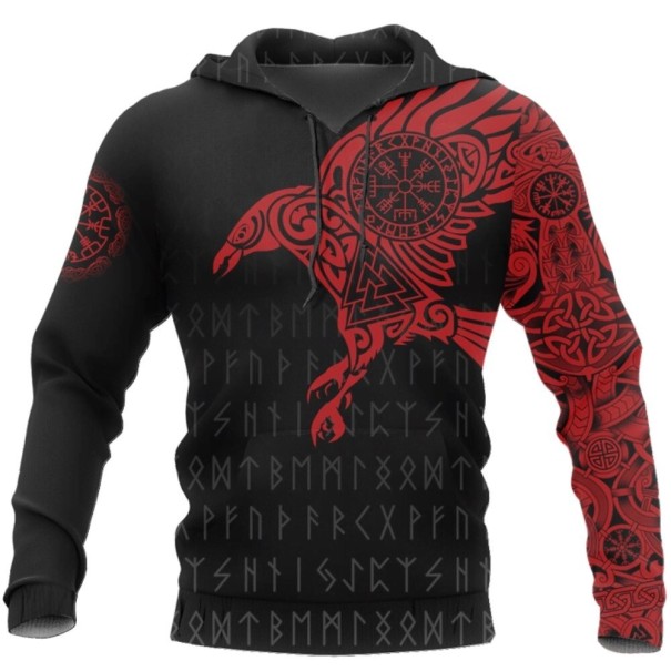 Wikinger-Sweatshirt für Herren rot M 1