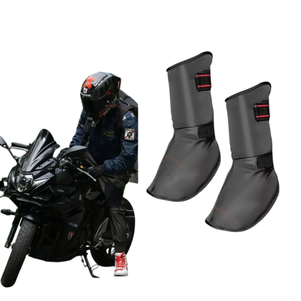 Windproof Ankle Protector Dark Grey Ankle Protection for Motorcycle Riding Universal Size 1