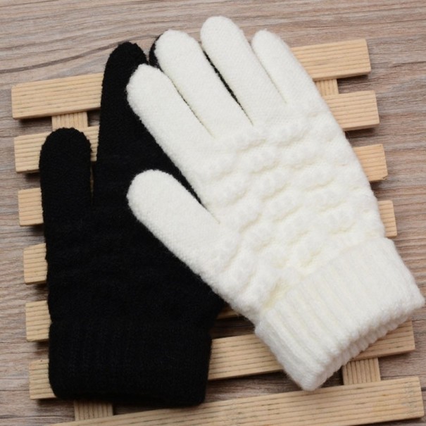 Winter gebreide handschoenen