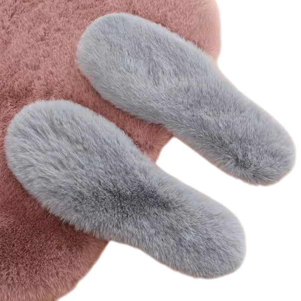 Winter-Plüsch-Schuheinlagen Neutrale Farbe Warme Einlegesohlen für den Winter Weiches Material Wärmt die Füße Angenehmes Tragegefühl in jedem Schuh grau 37-38