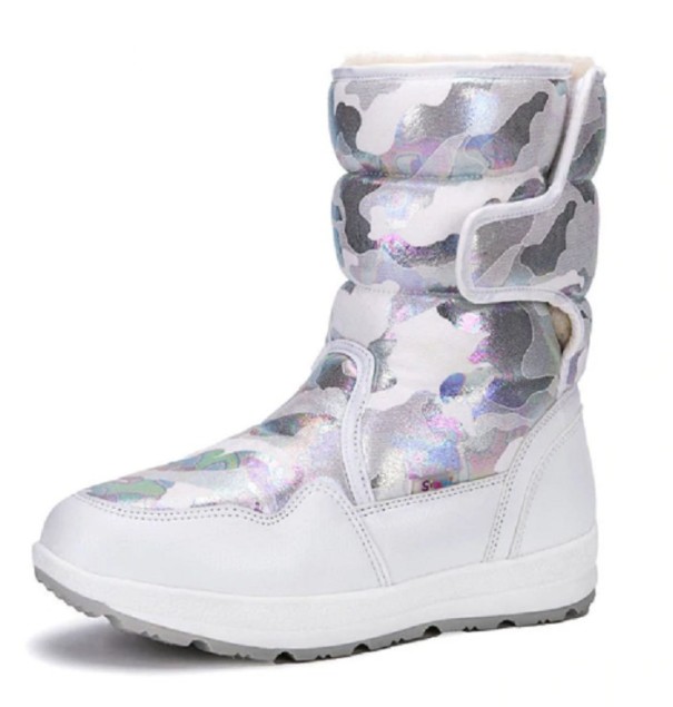 Winter-Tarnstiefel für Damen weiß 41