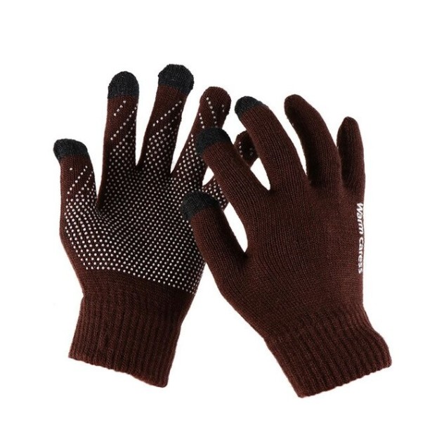 Winter-Touch-Handschuhe braun