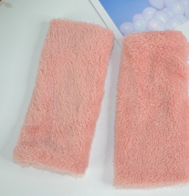 Winterarmwarmers voor dames roze