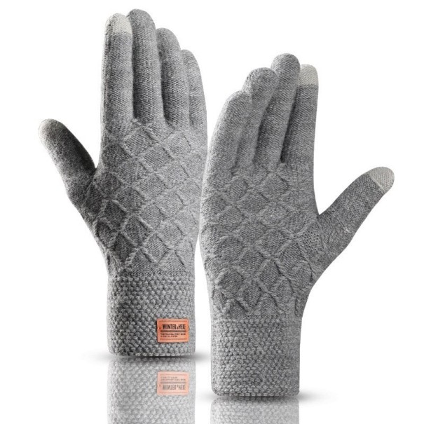 Winterhandschoenen voor heren A1 grijs