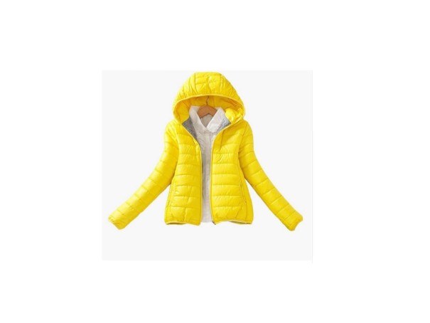 Winterjacke für Damen gelb L