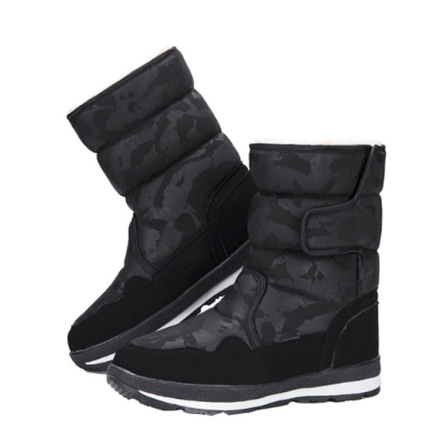 Winterlaarzen met militair patroon J1018 beige 40
