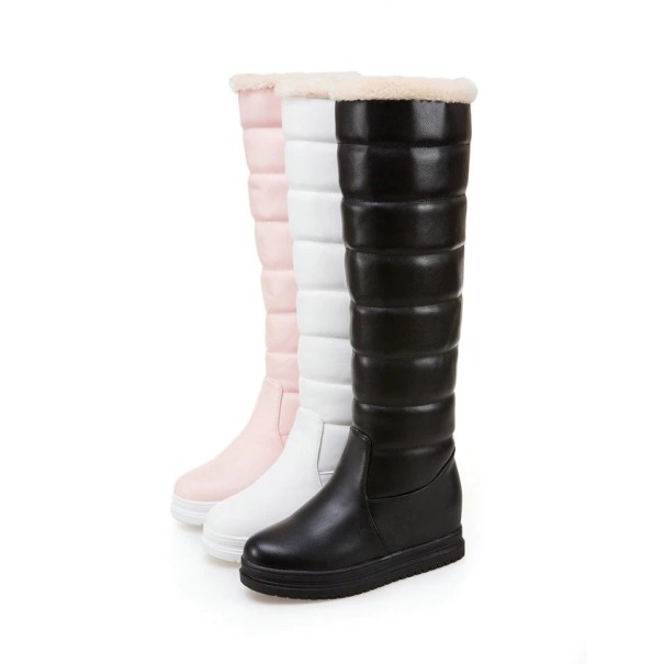 Winterlaarzen voor dames met strepen J1822