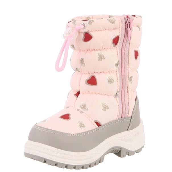 Winterlaarzen voor meisjes met hartjes