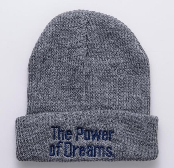 Wintermuts met opschrift grijs