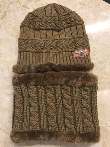 Wintermütze für Kinder + kostenloser Halswärmer J2870 khaki