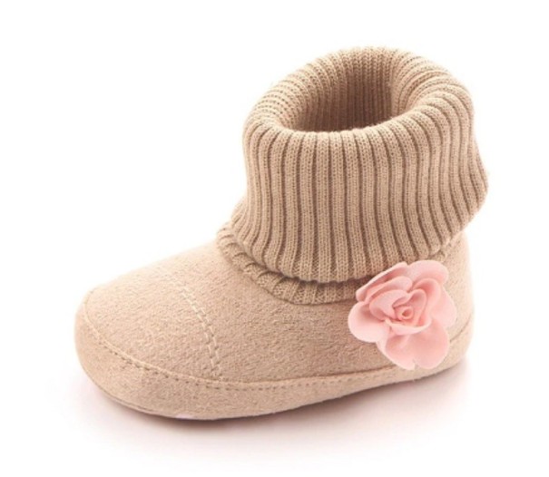 Winterstiefel für Mädchen braun 0-6 Monate