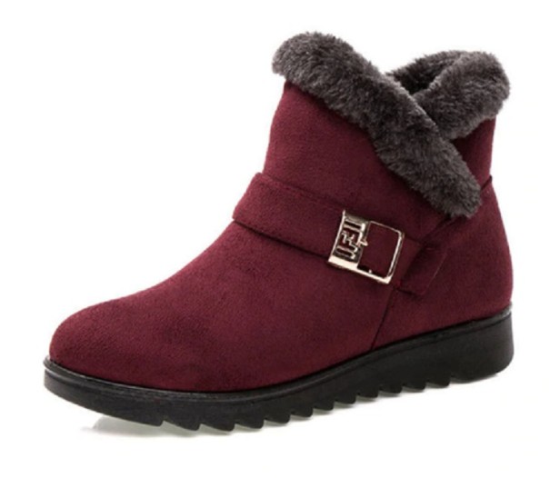 Winterstiefeletten für Damen weinrot 39