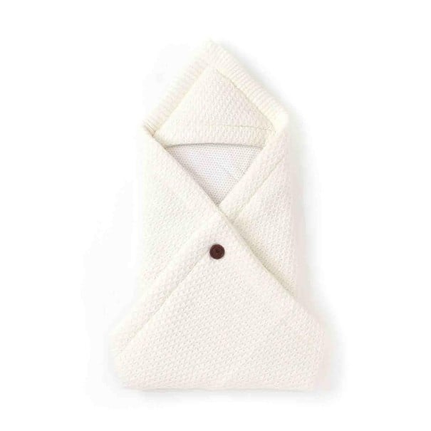 Wintervoetenzak met knoop wit