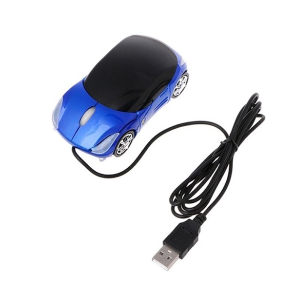 Wired Car Mouse blue