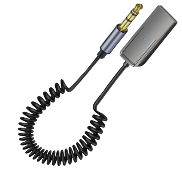 Wireless Bluetooth 5.5 Audio Receiver USB to 3.5mm AUX Jack Adapter for Car Handsfree Kit with Microphone Universal Stereo BT Transmitter 1