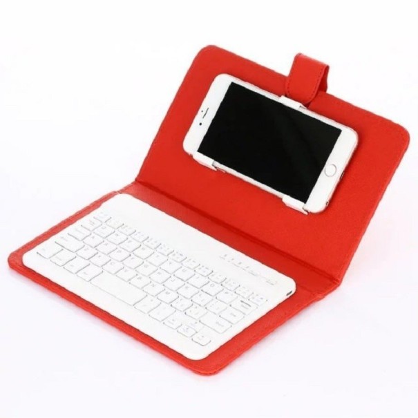 Wireless Bluetooth Keyboard for Smartphone red