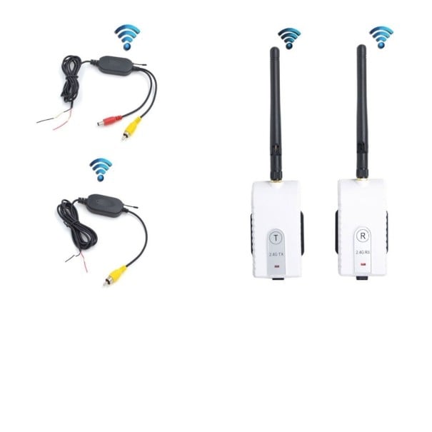 Wireless Camera for Lorries and Buses Transmitter and Receiver 2.4 GHz Range up to 200 m Field of View 120° CCD Sensor Voltage 12 to 24 V RCA Output 1