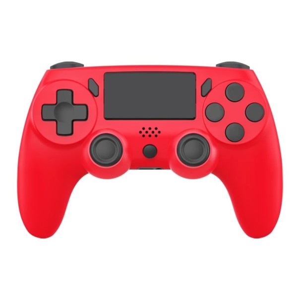 Wireless Gaming Controller with Touch Panel, Light Bar, Vibration Function and 6-Axis Gyroscope for a Realistic Gaming Experience red