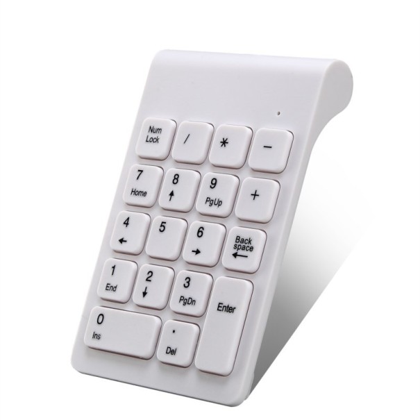 Wireless Numeric Keypad white