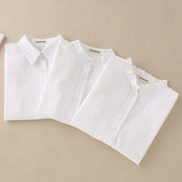 Wit dames shirt met lange mouwen