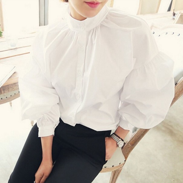 Witte blouse voor dames Kate L