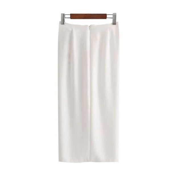 Witte damesrok met knoop