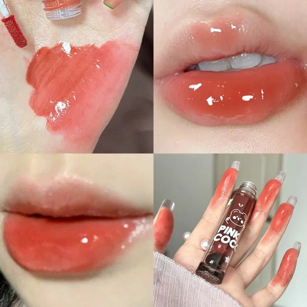 Wodoodporna, błyszcząca szminka w płynie Pink Coco Intensywny kolor Bogate odcienie Gładka aplikacja Odporna na rozmazywanie Luksusowy połysk 2,7 g 3