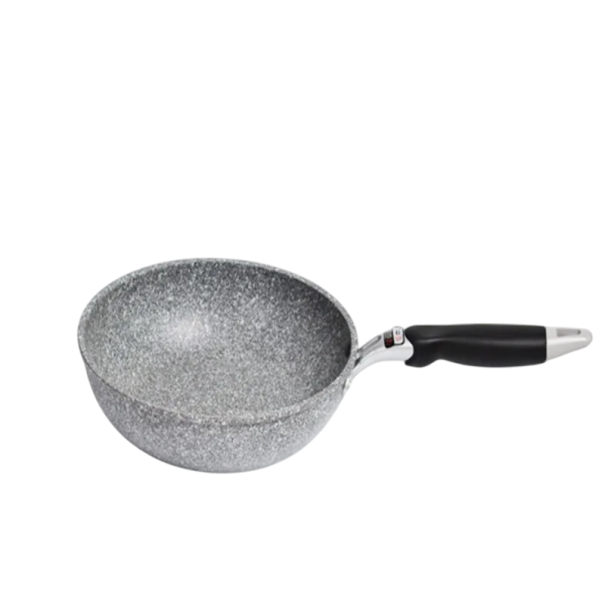 Wok 24 cm con bordo alto e superficie antiaderente per induzione e gas 1