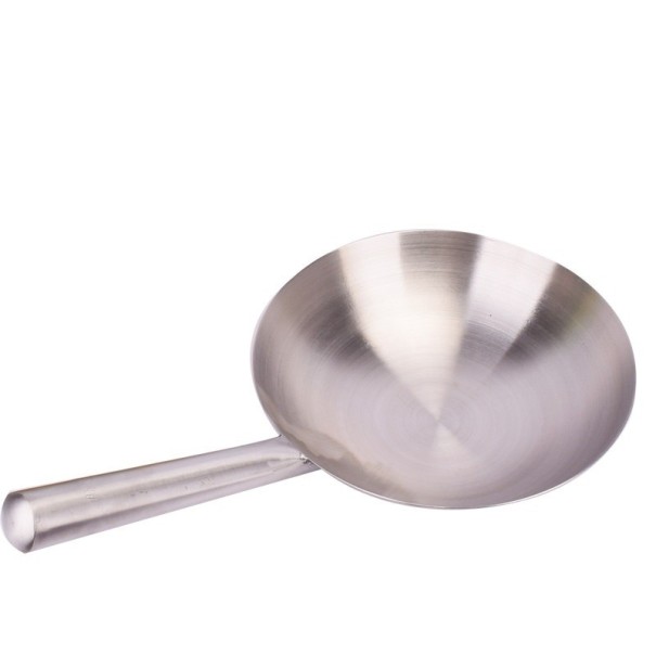 Wok rozsdamentes acél serpenyő 28 cm