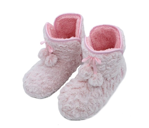 Wollhausschuhe für Damen rosa 38