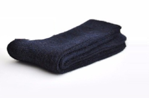 Wollsocken für Herren – 3 Paar dunkelblau